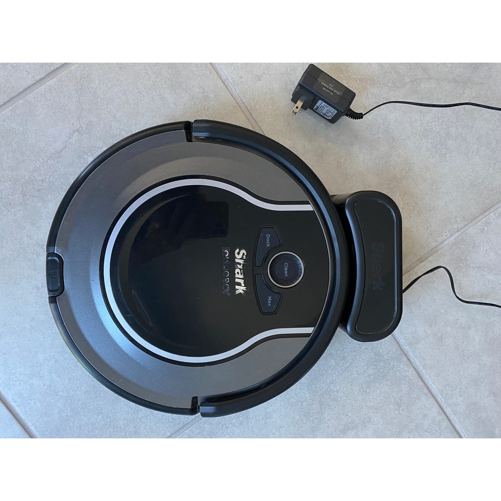 Shark ION Robot RV750 Vacuum Cleaner with Charging Dock Black Grey